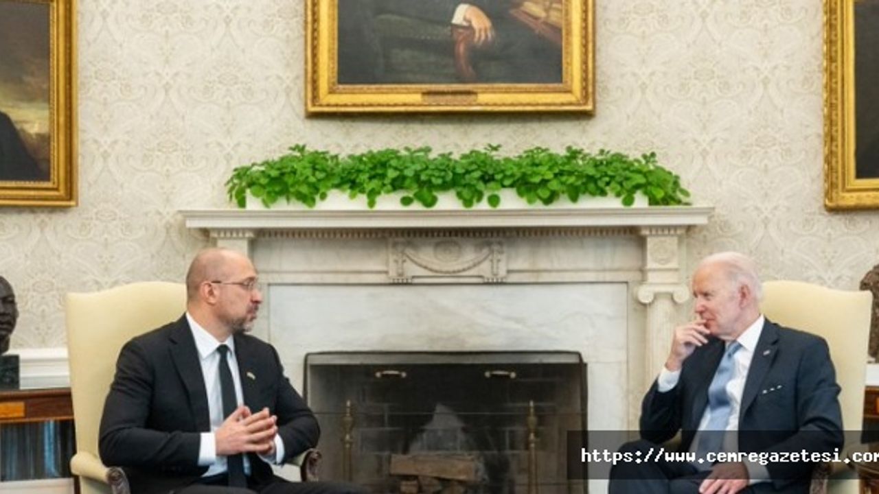 Ukrayna Başbakanı Beyaz Saray'da Biden  görüştü