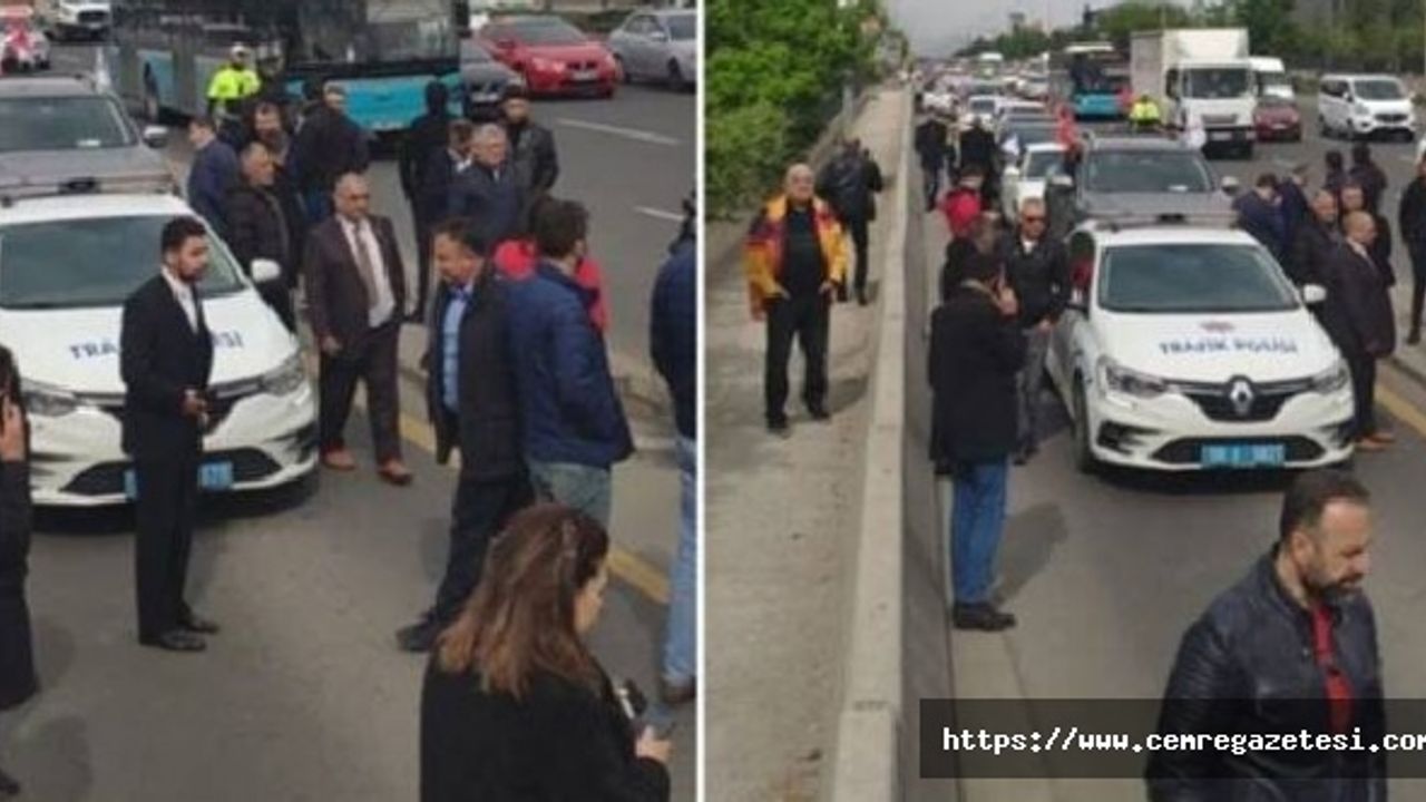 Ankara' da Tansiyon yükseldi: Zafer Partisi’nin 20 araçlık konvoyuna polis engeli
