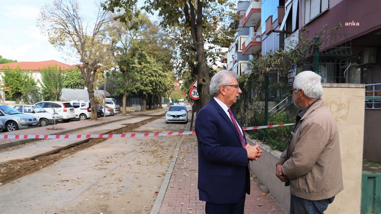 Ödemiş Belediye Başkanı Mehmet Eriş Yol Çalışmalarını Yerinde İnceledi 