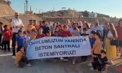 Defne’de Okulun Yakınına Kurulan Beton Santraline Velilerden Tepki