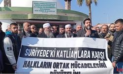 Samandağ'da Suriye'deki Aleviler Başta Olmak Üzere Halklara Yönelik Katliamlara Tepki