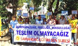 Samandağ'da Eğitim Sen'den Yoksulluk Ve Güvencesizlik Tepkisi:“TOPLU SÖZLEŞME HAKKIMIZ, GREV SİLAHIMIZ!”