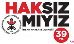 İHD 39 Yaşında; “İnsan Hak ve Özgürlüklerini Savunmaya Devam Ediyoruz!”