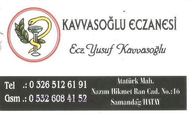 Kavvasoğlu Eczanesi - Yusuf Kavvasoğlu