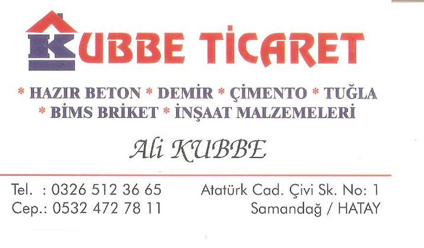 Kubbe Ticaret  - Ali Kubbe