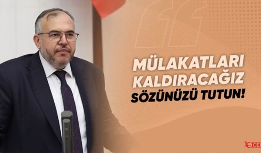 Çalışkan: “Mülakatı Kaldıracağız” Sözünüzü Tutun