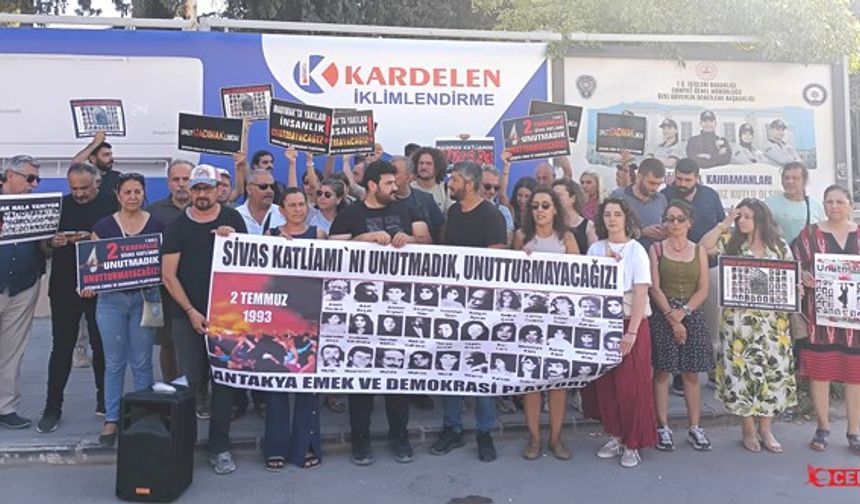 Sivas Katliamı'nın 32. Yılında Antakya'dan Adalet Ve Hakikat Çağrısı